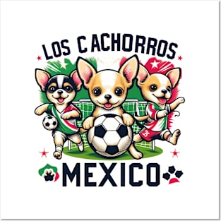 Chihuahua Soccer Futbol Los Cachorros Mexico #1 Posters and Art